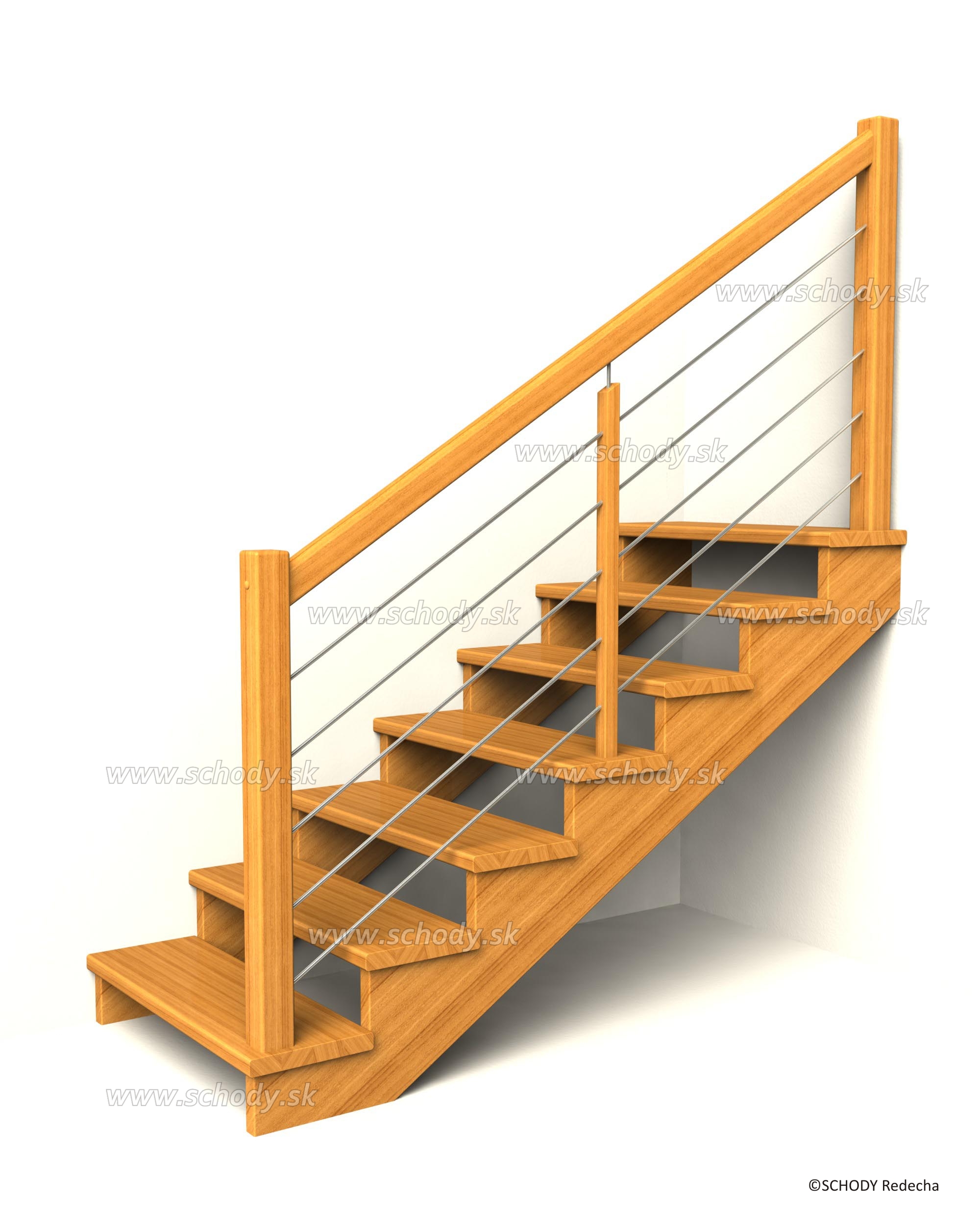 drevene schodiste schody IIA4