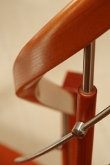 1 Zadlabané schodisko, zábradlie typ A5, materiál buk morený